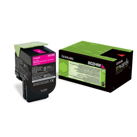 Eredeti Lexmark 802HM nagy kapacitású magenta toner (80C2HM0)