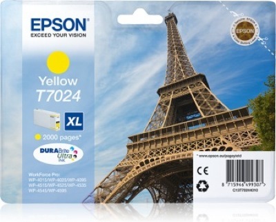 Eredeti Epson T7024 sárga patron