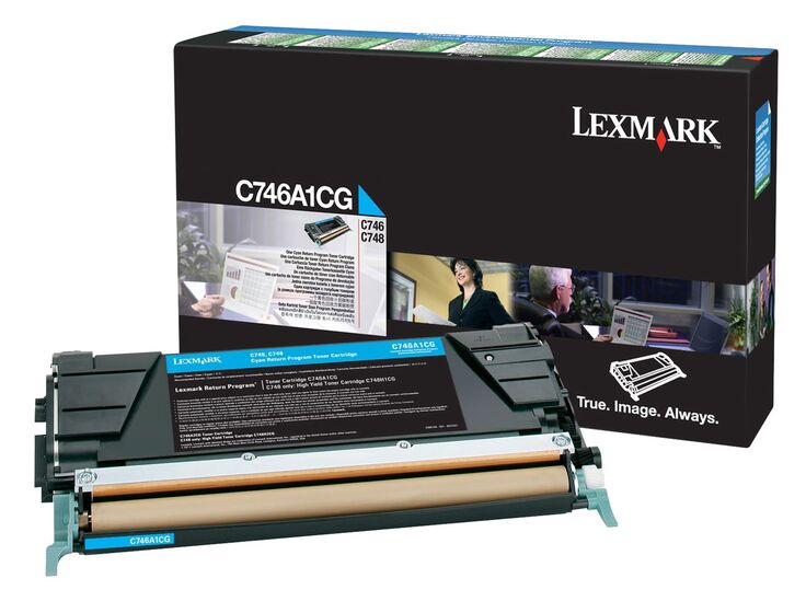 Eredeti Lexmark C746A1CG ciánkék toner