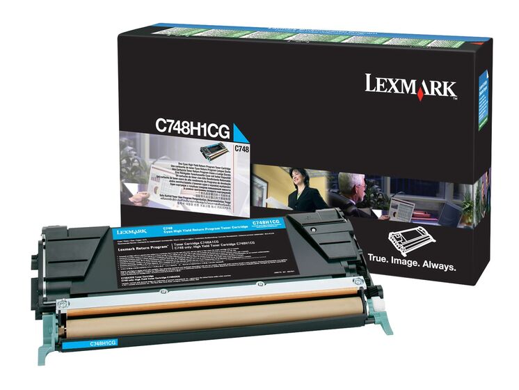 Eredeti Lexmark C748H1CG nagy kapacitású ciánkék toner