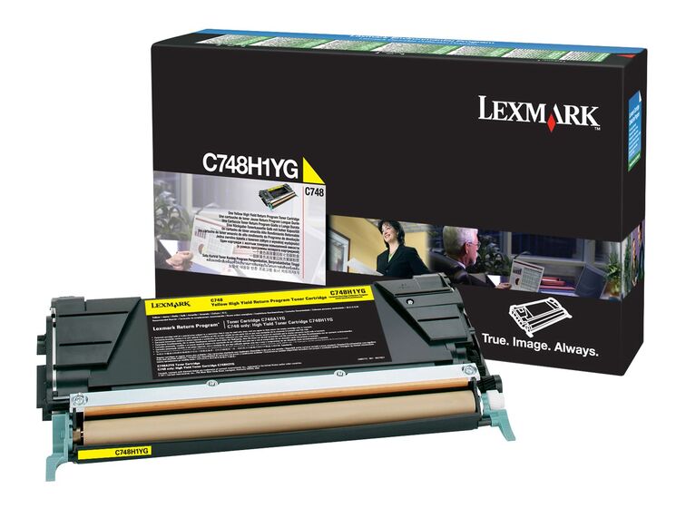 Eredeti Lexmark C748H1YG nagy kapacitású sárga toner