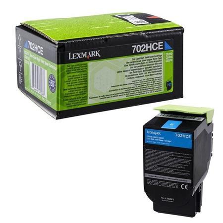 Eredeti Lexmark 702HCE nagy kapacitású ciánkék toner (70C2HCE)