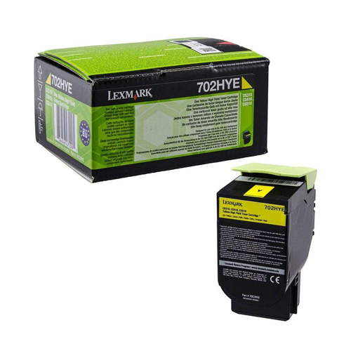 Eredeti Lexmark 702HYE nagy kapacitású sárga toner (70C2HYE)