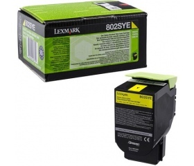 Eredeti Lexmark 802SYE sárga toner (80C2SYE)