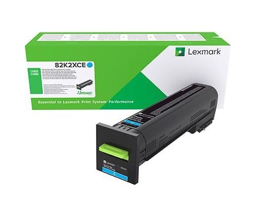 Eredeti Lexmark 82K2XCE extra nagy kapacitású ciánkék toner