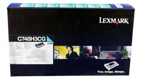 Eredeti Lexmark C748H3CG nagy kapacitású ciánkék toner