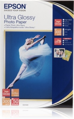 Epson Ultra Glossy Photo Paper, 100 X 150 mm, 300g, 50 lap