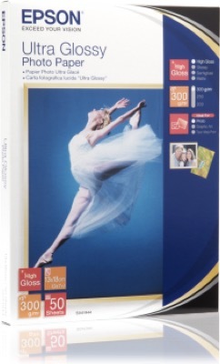 Epson Ultra Glossy Photo Paper, 130 X 180 mm, 300g, 50 lap
