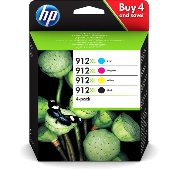 HP 912XL multipack, 4 színű nagy kapacitású patroncsomag (3YP34AE) eredeti