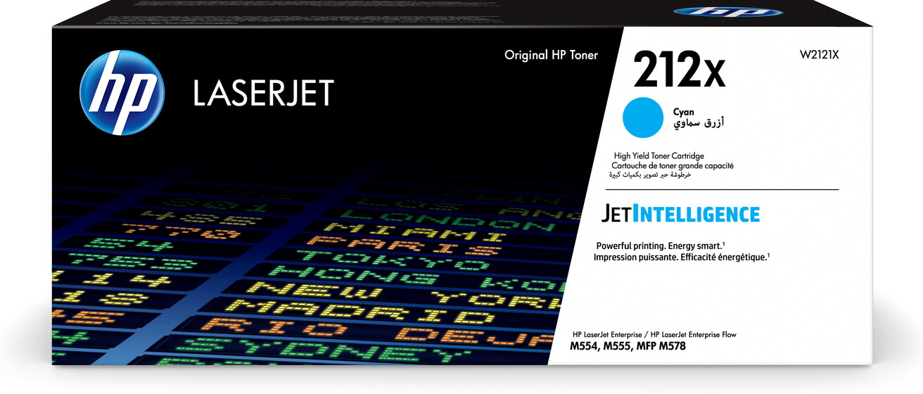HP 212X nagy kapacitású ciánkék toner (W2121X) eredeti