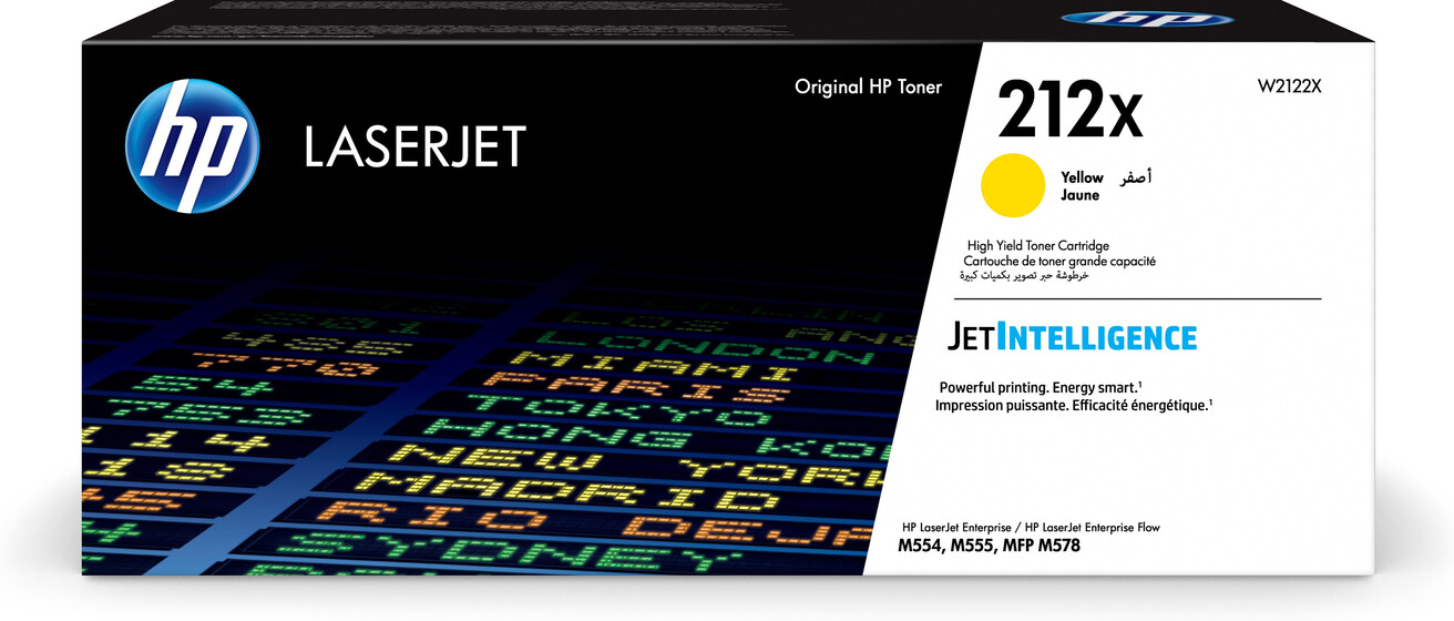 HP 212X nagy kapacitású sárga toner (W2122X) eredeti