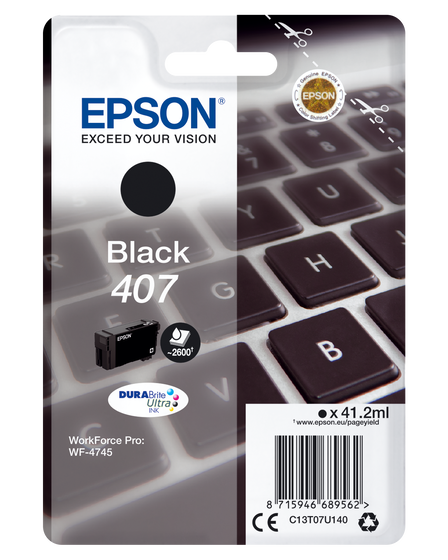 Epson 407 fekete patron eredeti (T07U1)