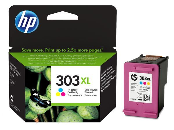 HP 303XL nagy kapacitású színes patron (T6N03AE) eredeti