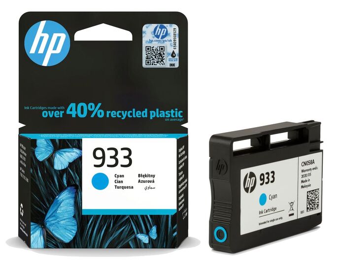HP 933 ciánkék patron (CN058AE) eredeti