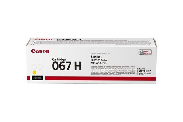 Canon 067H nagy kapacitású sárga toner (5103C002) eredeti