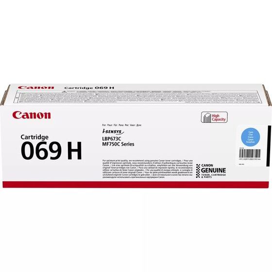 Canon 069H nagy kapacitású ciánkék toner (5097C002) eredeti