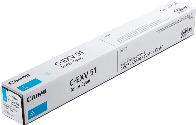 Canon C-EXV51 ciánkék toner (0482C002) eredeti