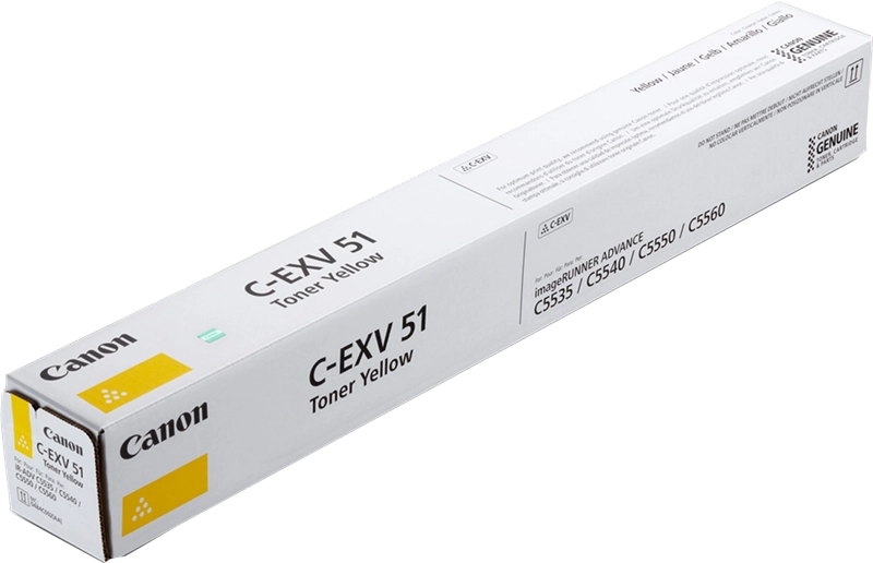 Canon C-EXV51 sárga toner (0484C002) eredeti