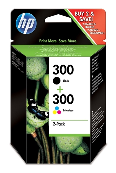 HP 300 multipack, fekete és színes patron (CN637EE) eredeti