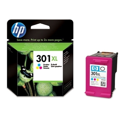 HP 301XL nagy kapacitású színes patron (CH564EE) eredeti