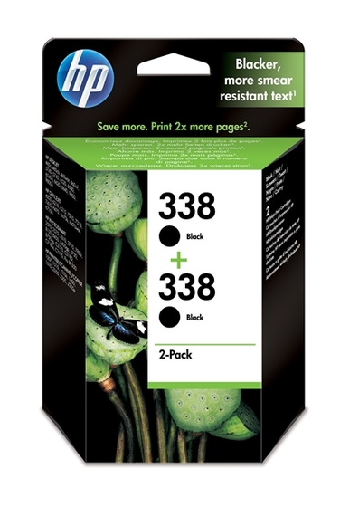HP 338 fekete patron, dupla csomag (CB331EE) eredeti