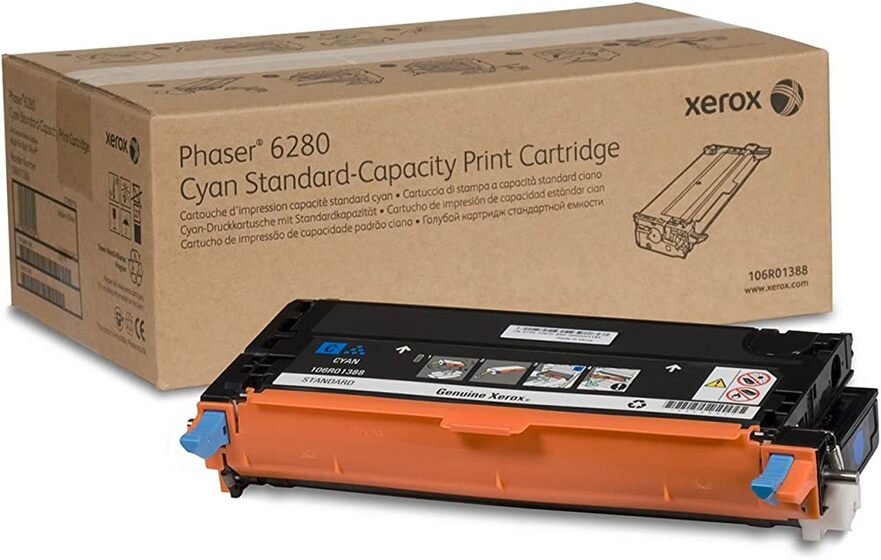 Eredeti Xerox 106R01388 ciánkék toner