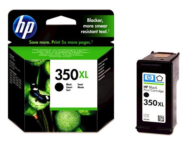 HP 350XL nagy kapacitású fekete patron (CB336EE) eredeti