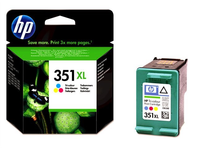 HP 351XL nagy kapacitású színes patron (CB338EE) eredeti