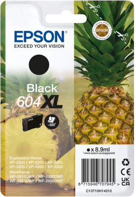 Epson 604XL nagy kapacitású fekete patron (8,9ml)