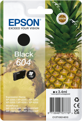 Epson 604 fekete patron (3,4ml)