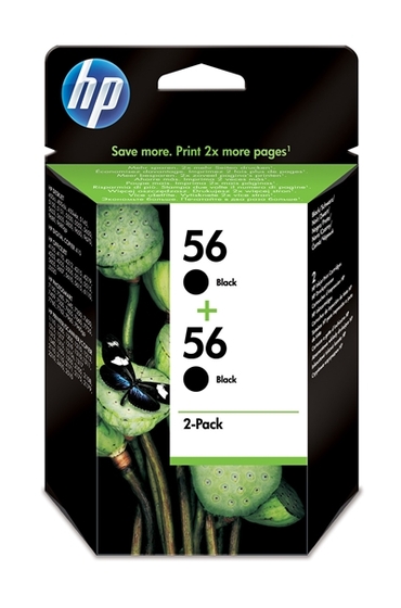 HP 56 fekete patron, dupla csomag (C9502AE) eredeti