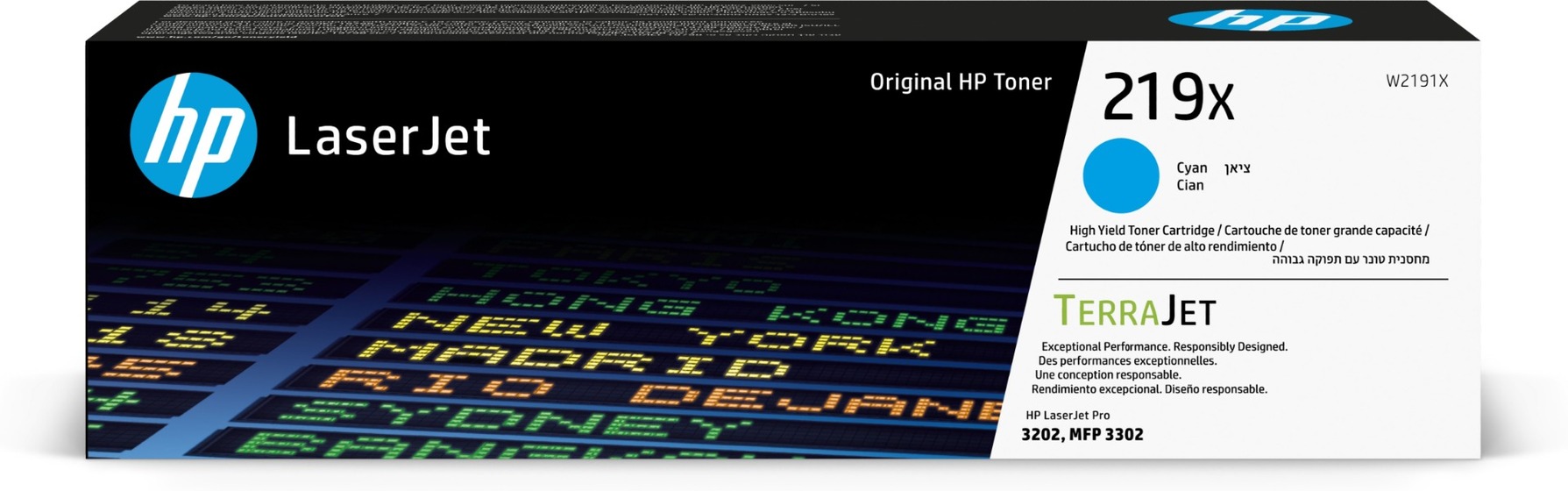 HP 219X nagy kapacitású ciánkék toner (W2191X) eredeti