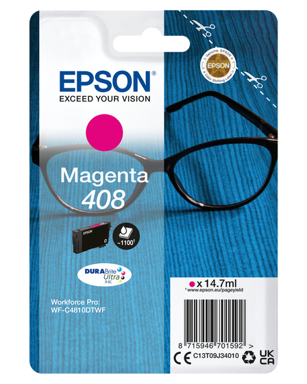 Epson 408 (T09J3) magenta tintapatron