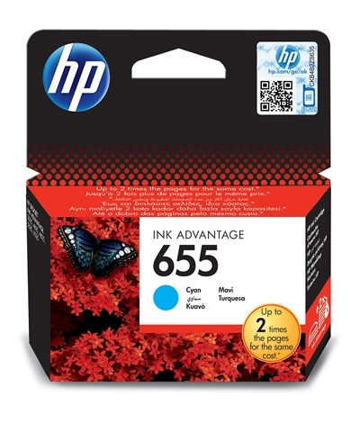 HP 655 ciánkék patron (CZ110AE) eredeti