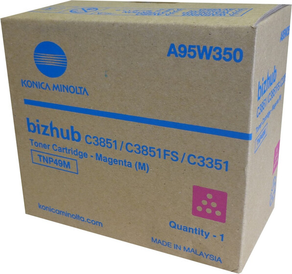 Konica Minolta TNP49M magenta toner (A95W350)