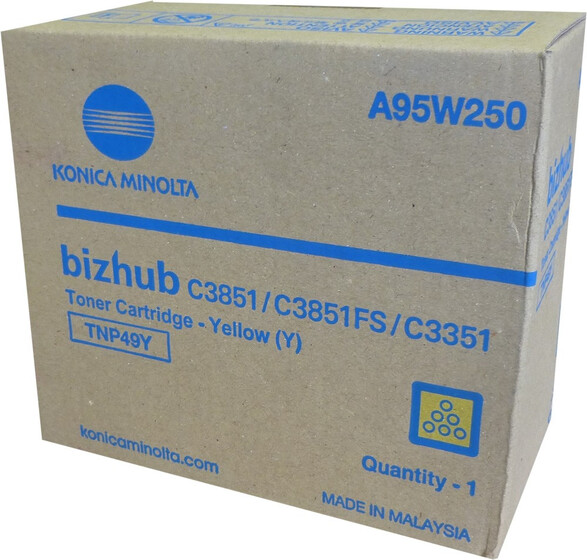 Konica Minolta TNP49Y sárga toner (A95W250)