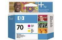 HP 70 magenta és sárga nyomtatófej (C9406A) eredeti