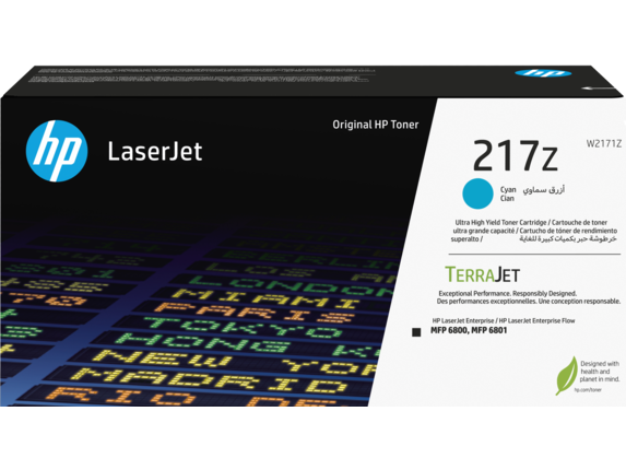 HP 217Z ultra nagy kapacitású ciánkék toner (W2171Z) eredeti