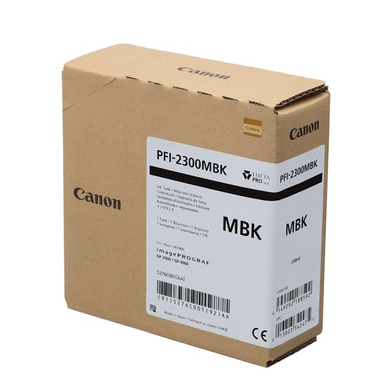 Canon PFI-2300MBK matt fekete patron (5276C001) eredeti