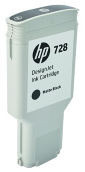 HP 728 nagy kapacitású matt fekete patron (F9J68A) eredeti