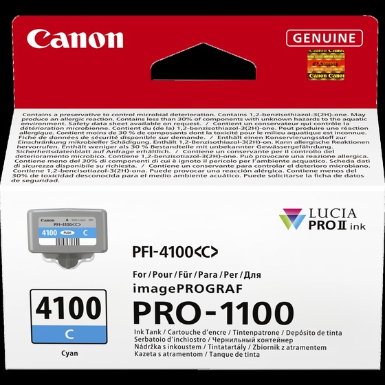 Canon PFI-4100C ciánkék patron (6778C001) eredeti