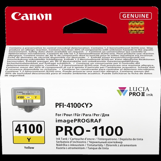 Canon PFI-4100Y sárga patron (6780C001) eredeti
