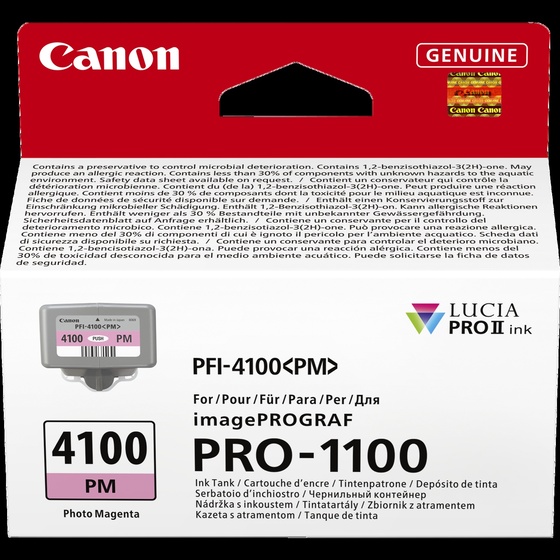 Canon PFI-4100PM foto magenta patron (6782C001) eredeti