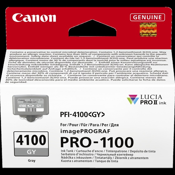 Canon PFI-4100GY szürke patron (6783C001) eredeti