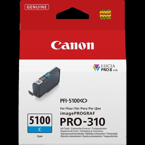 Canon PFI-5100C ciánkék patron (6953C001) eredeti