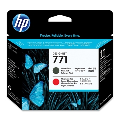 HP 771 matt fekete és chromatic red nyomtatófej (CE017A) eredeti