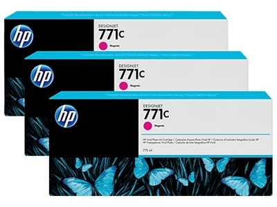 HP 771 magenta patron, 3-as csomag (B6Y33A) eredeti