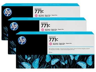 HP 771 világos magenta patron, 3-as csomag (B6Y35A) eredeti