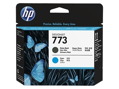 HP 773 matt fekete / ciánkék nyomtatófej (C1Q20A) eredeti