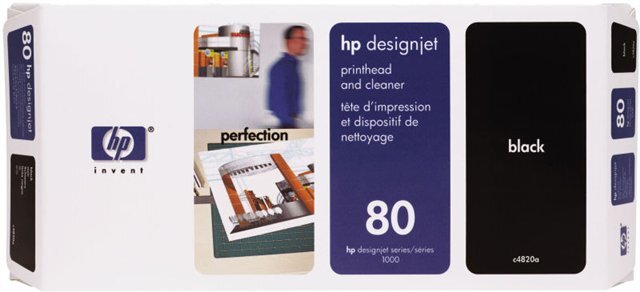 HP 80 fekete nyomtatófej (C4820A) eredeti